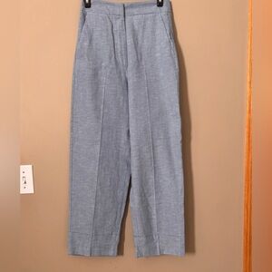 Zara - Blue Turn-Up Hem Trousers